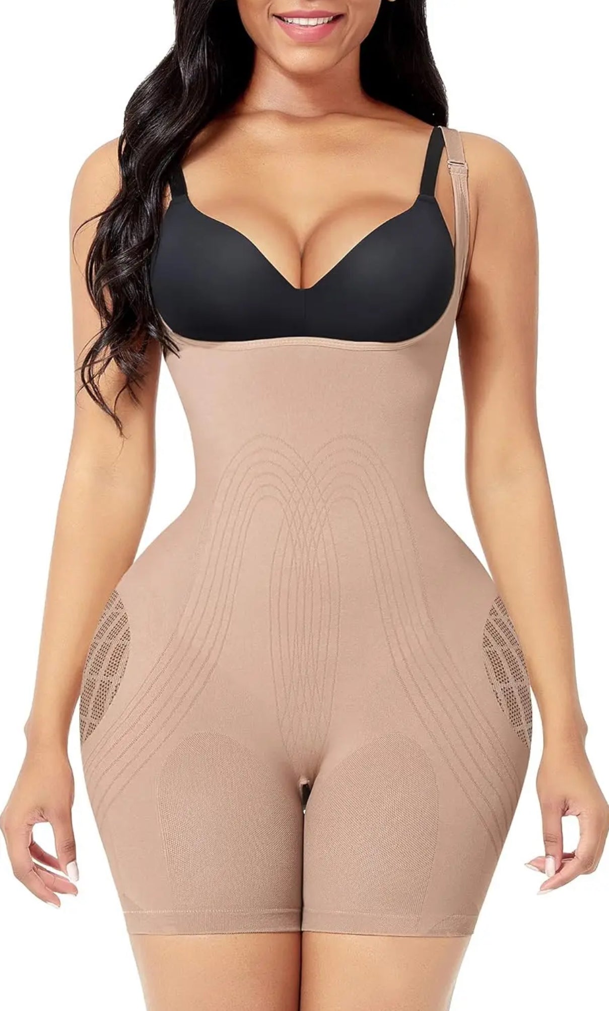 High-Compression Shapewear Jumpsuit for a Lifted Look