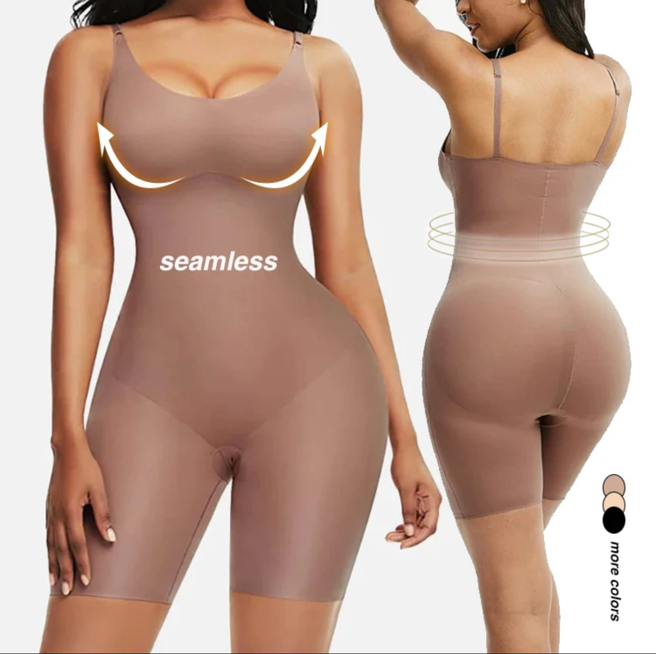 High-Compression Shapewear Jumpsuit for a Lifted Look