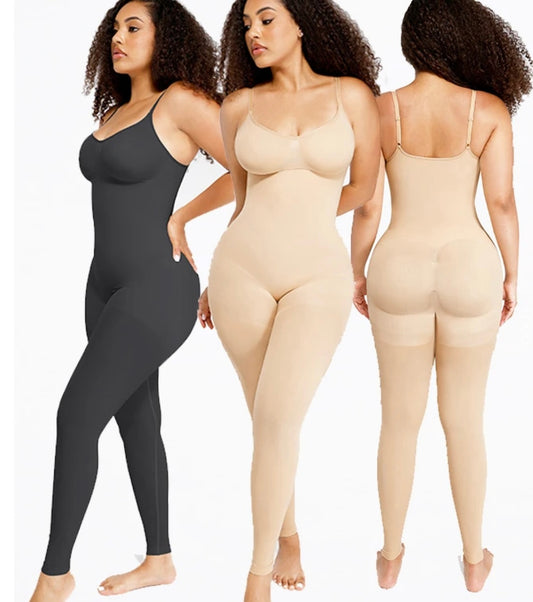 Ultra-Stretch Jumpsuit for Smoothing Under Clothes