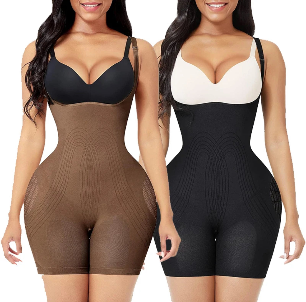 High-Compression Shapewear Jumpsuit for a Lifted Look